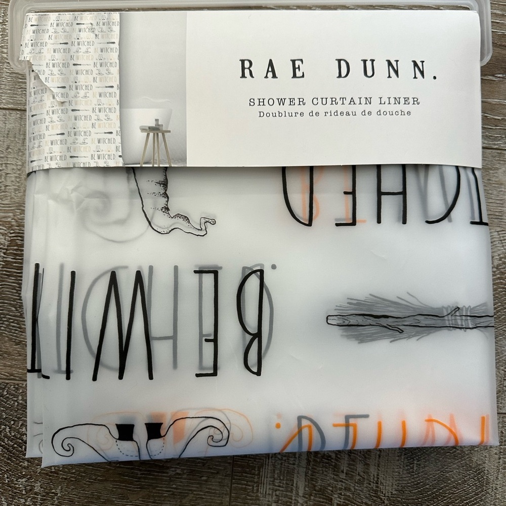 RAE DUNN HALLOWEEN SHOWER CURTAIN